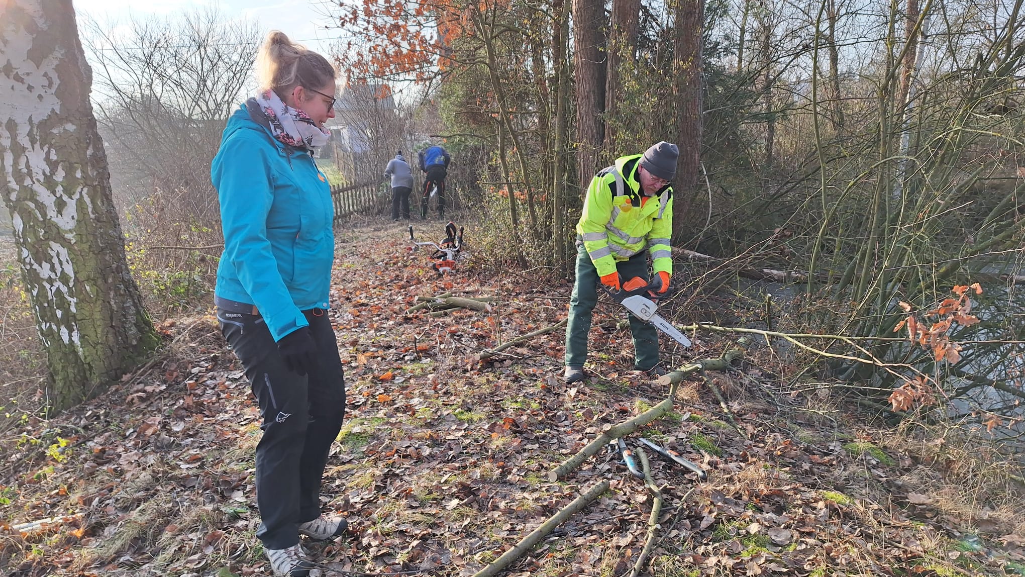 Arbeitseinsatz am „Bad am Wald“ Arbeitseinsatz am „Bad am Wald“