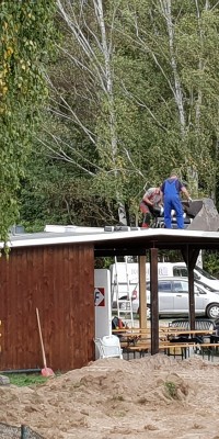 Groẞbaustelle an der Beachvolleyball-Anlage kurz vor der Fertigstellung - 20180922_124129_74b7e1c546ea4037b7218aa5f92ae473