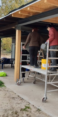 Groẞbaustelle an der Beachvolleyball-Anlage kurz vor der Fertigstellung - 20181020_100423_a5aeb48b74351a0344378aadbbf3c7a2