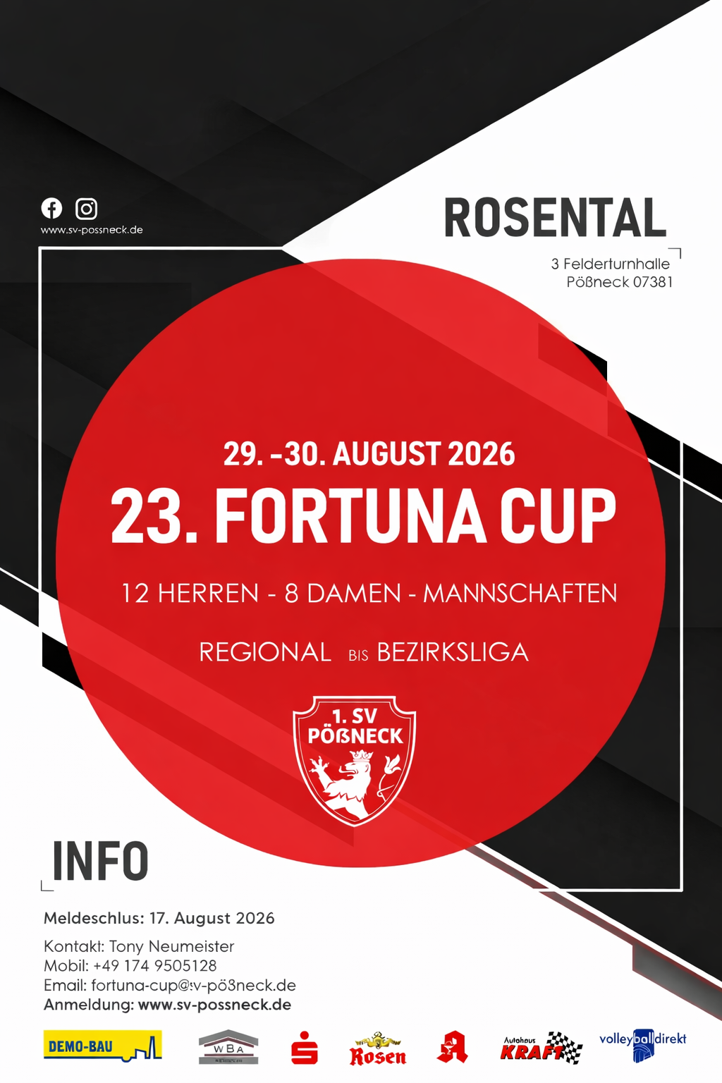 23. Fortuna Cup - Hallenvolleyballturnier