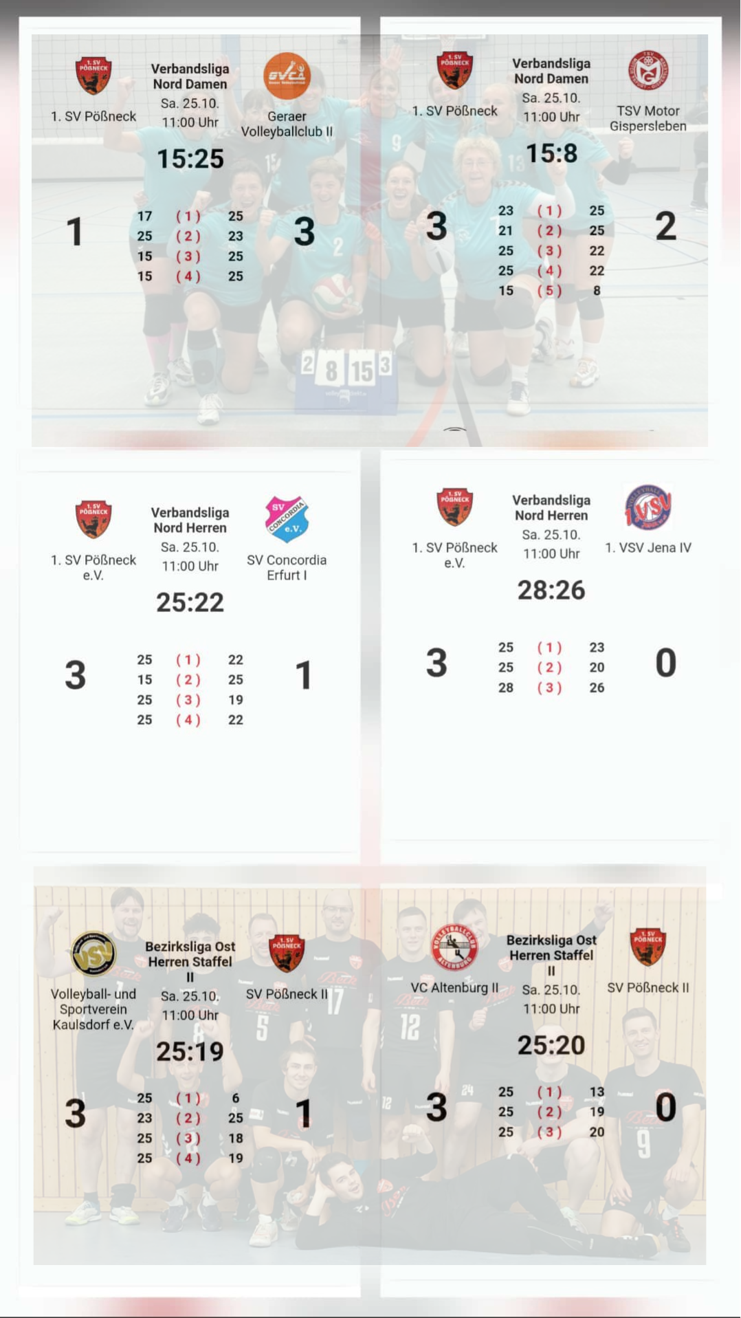 Volleyball-Spieltag 25. Oktober '25