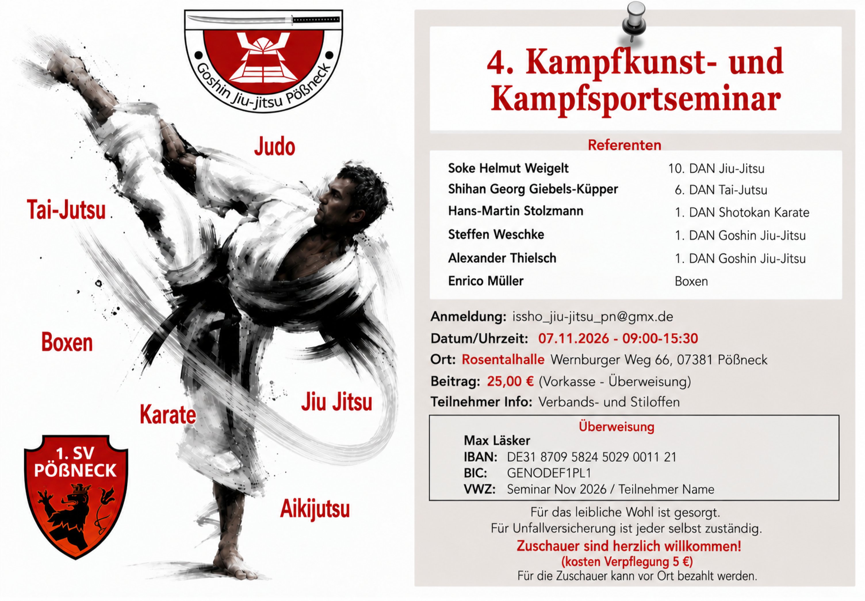 4. Kampfkunst- und Kampfsportseminar
