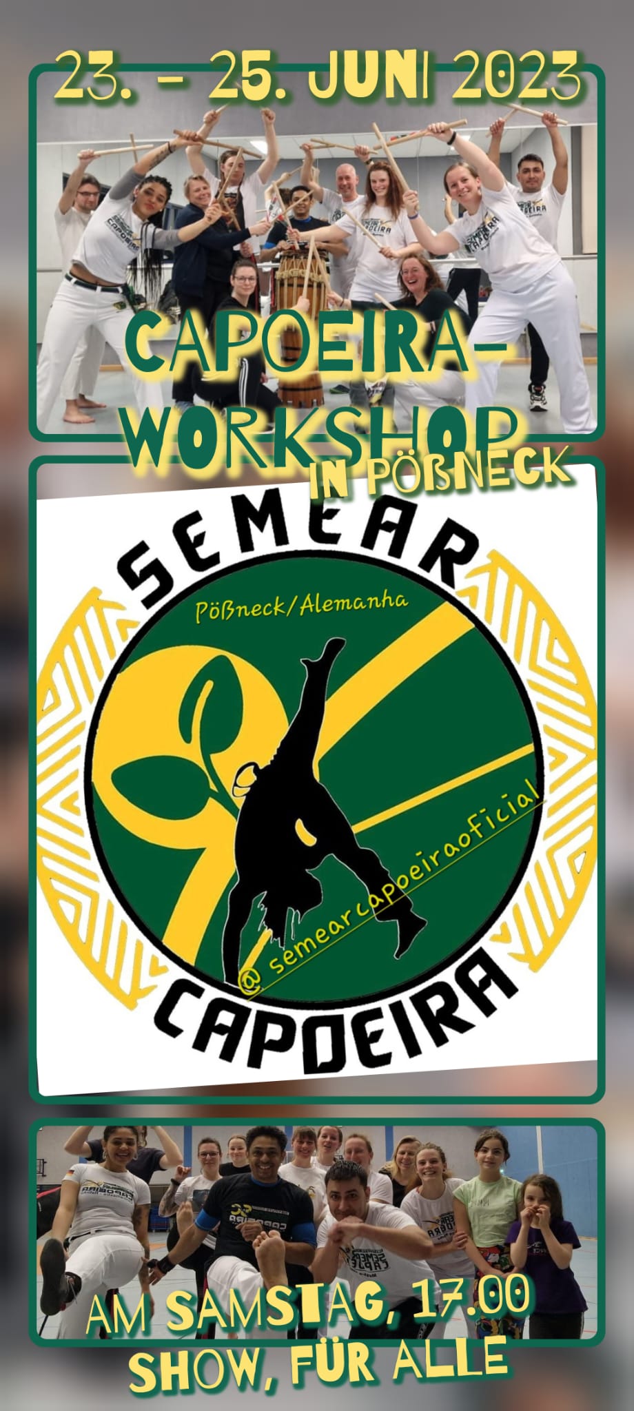 Abteilung Capoeira lädt zum Workshop im Juni ein